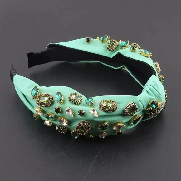 Jeweled Knot Turban Headband - Picture 4 of 7